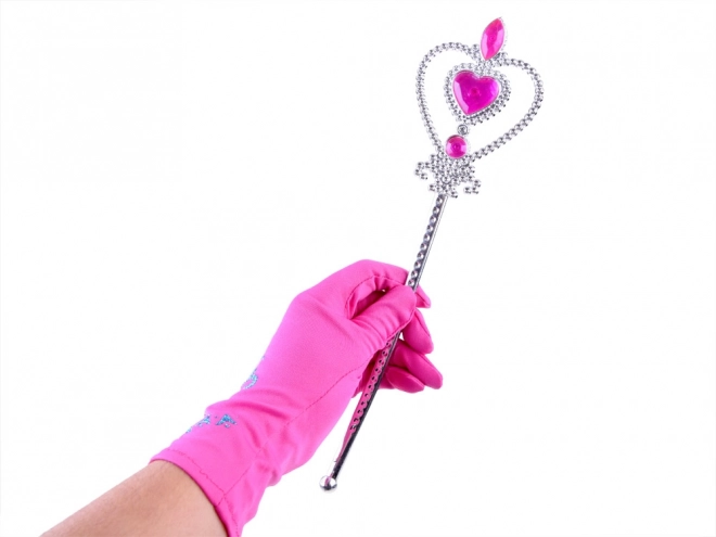 Ensemble de costume Princesse avec couronne et tresse – Rose