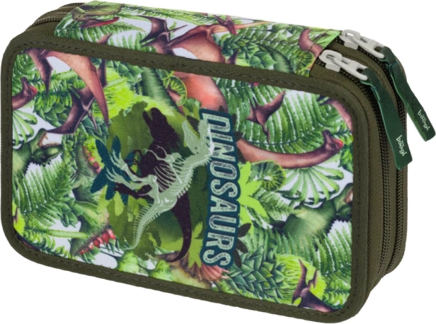 Trousse scolaire Baagl à deux étages Dinosaurs