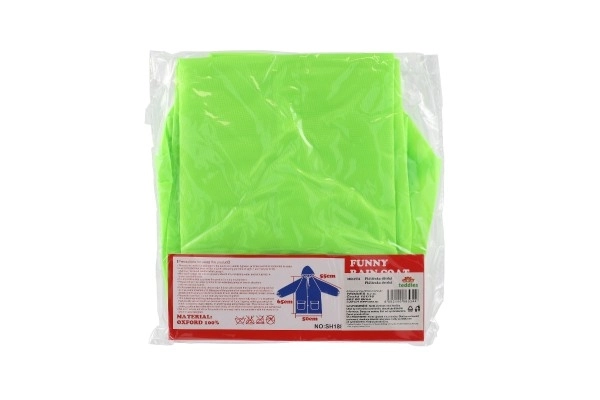 Imperméable enfant grenouille taille 110-120cm vert dans un sac 23x25cm