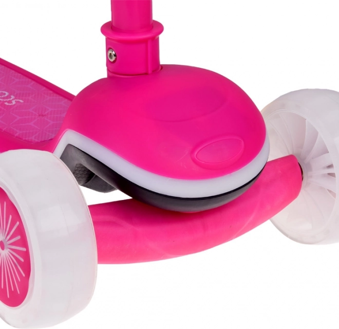 Trottinette d'équilibre pour enfants avec lumières et musique – Rose