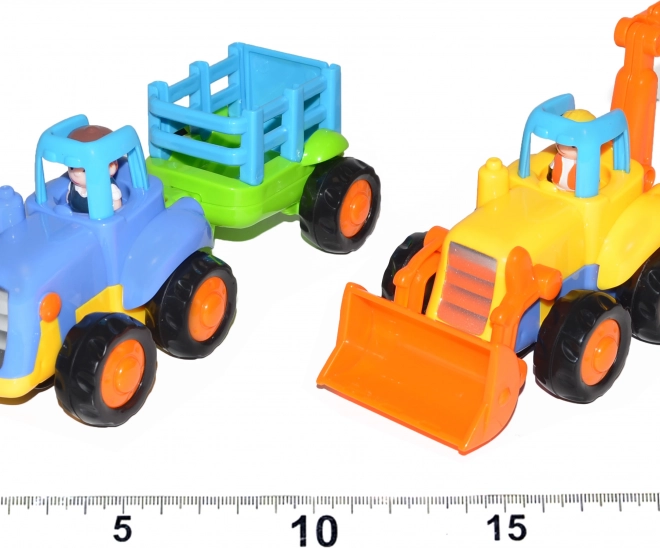 Tracteur et Pelle avec inertie 16 cm
