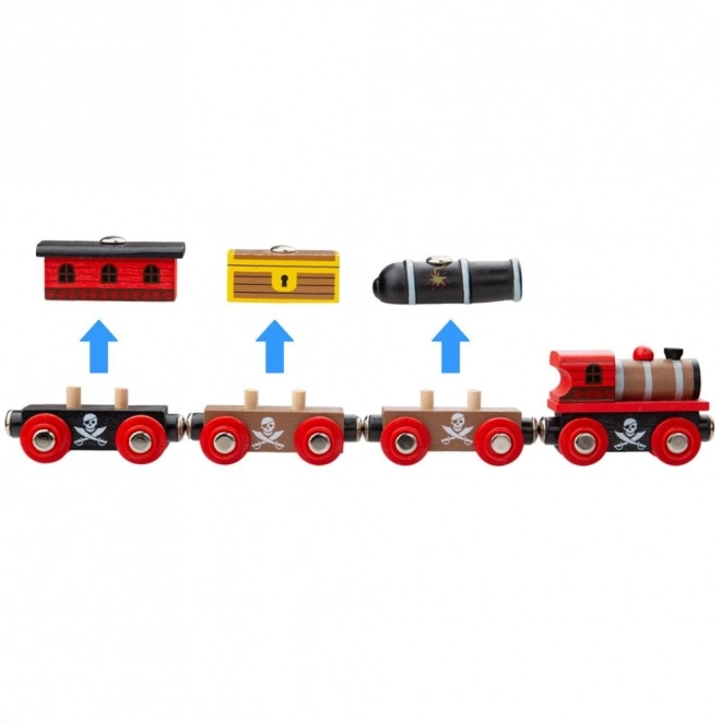 Train pirate avec voies