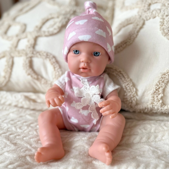 woopie royal adorable bébé en tenue rose 36 cm