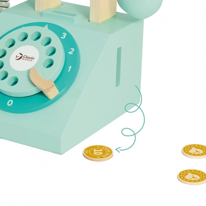 Téléphone en bois classique pour enfants