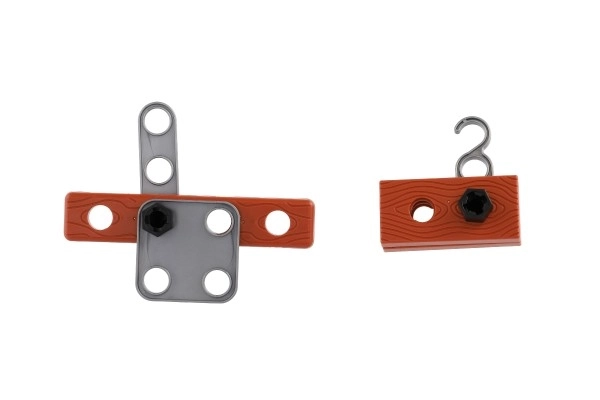 Ensemble d'outils avec ceinture en plastique dans une boîte 46x28x5cm