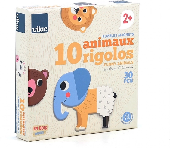 Vilac Aimants en Bois Animaux Amusants