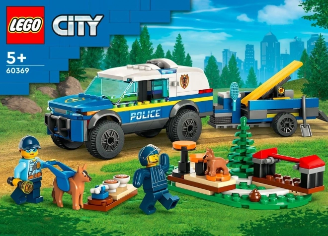 LEGOae City 60369 Terrain d'entraînement mobile des chiens policiers