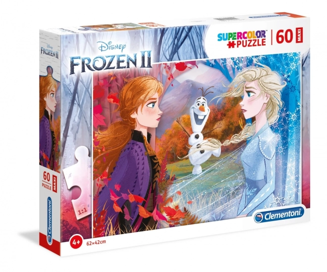 Puzzle 60 Maxi Super Couleurs La Reine des Neiges 2