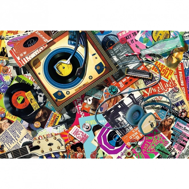 TREFL puzzle en bois réversible Dans le monde de la musique 501 pièces