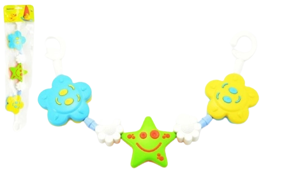 Chaîne colorée pour poussette 43 cm