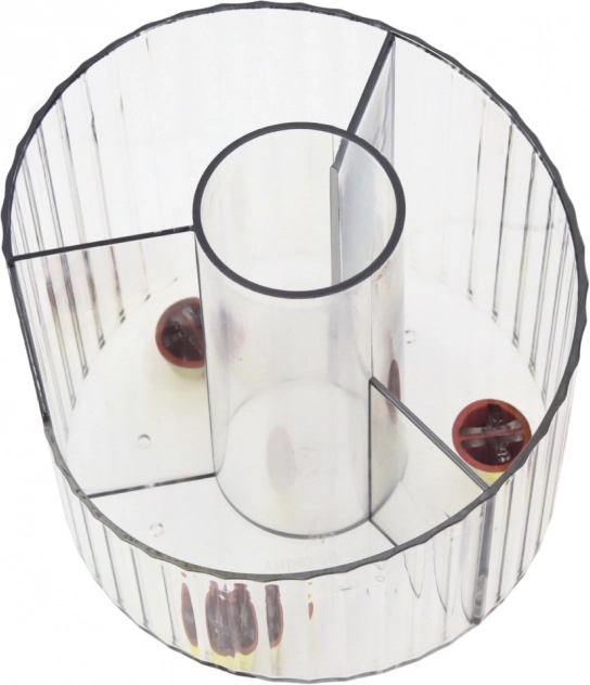 Organisateur pour fournitures de bureau transparent blanc