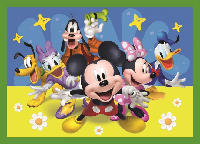 Puzzle 4 en 1 Mickey parmi les amis