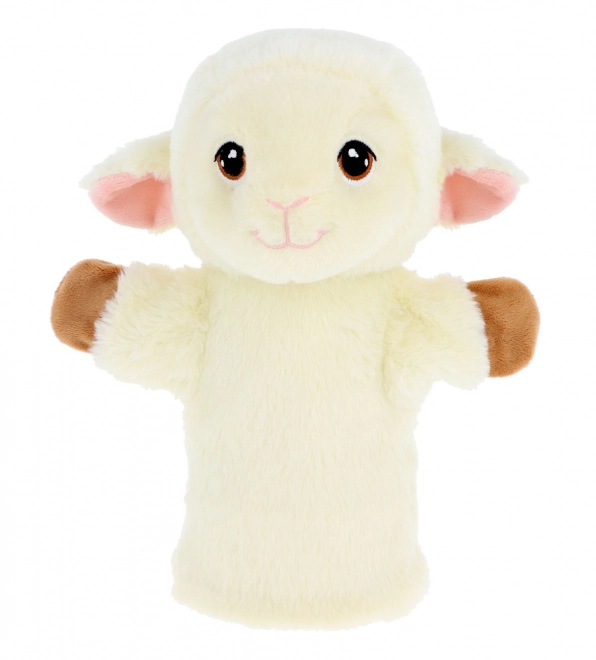 Keeleco Ovečka eco peluche marionnette à main 27 cm
