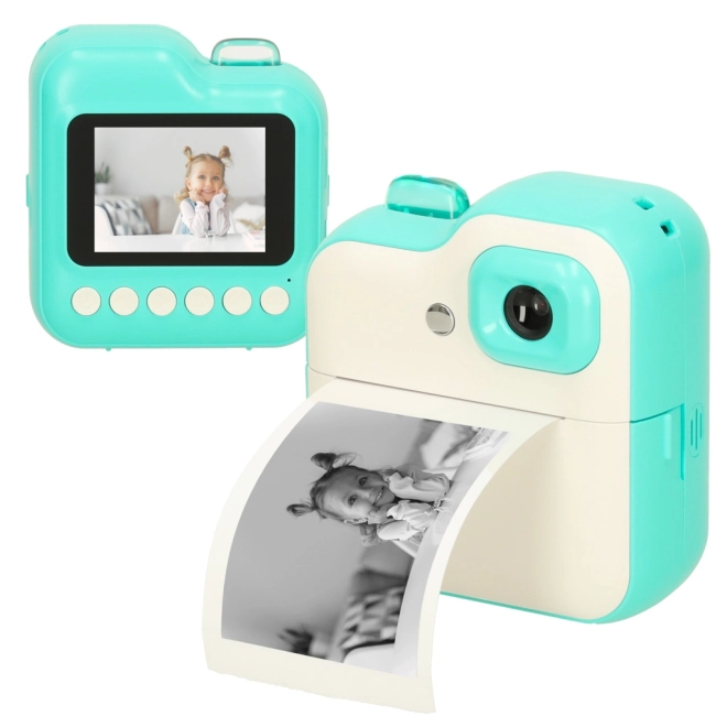 Appareil photo instantané pour enfants avec impression thermique 24MP et 1GB de mémoire – vert