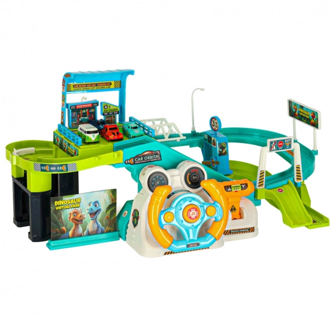 Circuit automobile interactif avec volant