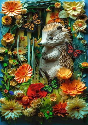 Puzzle Trefl Paper Art hérisson 1000 pièces