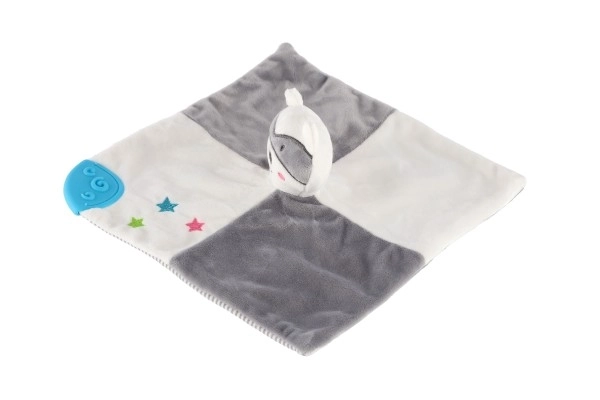 Raton laveur doudou hochet peluche 20x20cm sur carte dans un sac 0+