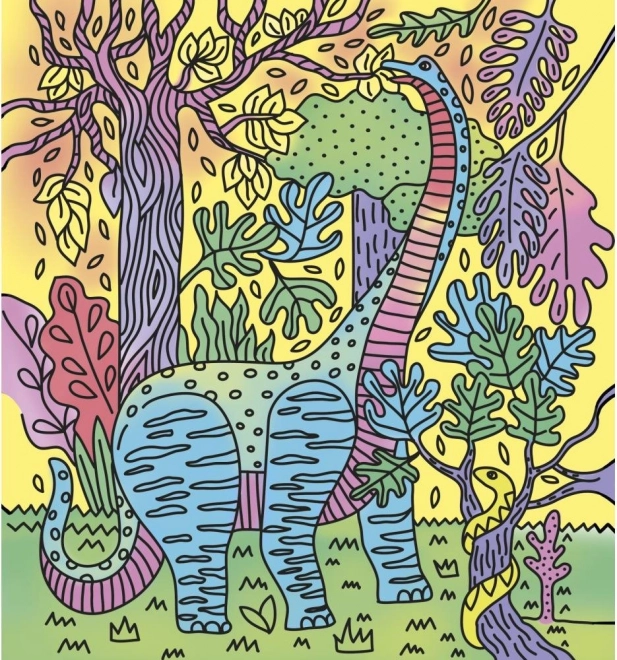 JANOD Maxi coloriages Dinosaures