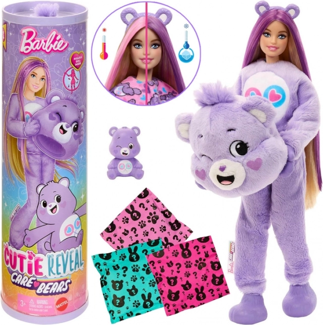 Barbie Cutie Reveal CARE BEARS – ourson cœur tendre violet