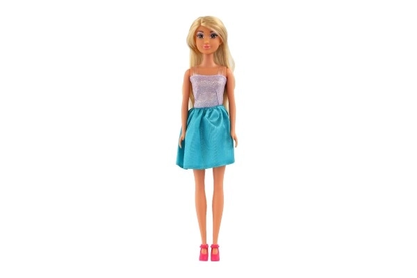Poupée Anlily en robe scintillante plastique 30cm 4 couleurs dans boîte 8x32x5cm 12 pièces dans boîtier