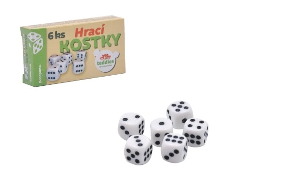 Ensemble de dés de jeu 6 pcs