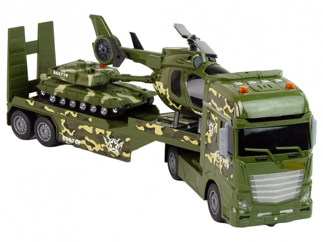 Jeu de construction militaire Hélicoptère de propulsion Faction Tank Camion