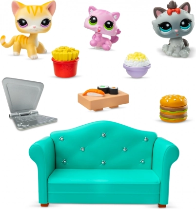 Littlest Pet Shop Set Dîner avec 3 Figurines