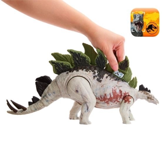 Monde jurassique Dinosaure attaquant géant - Stégosaure HLP24