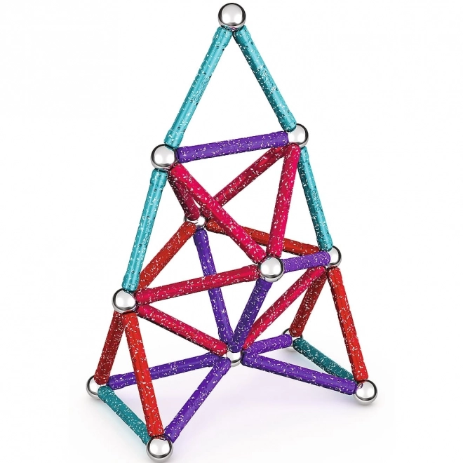 Jeu de construction magnétique GEOMAG Glitter 60 pièces