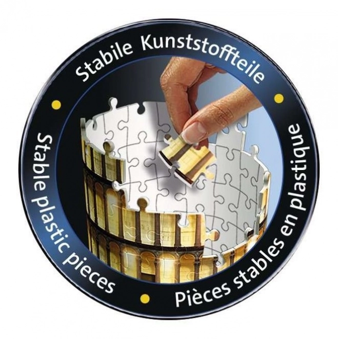RAVENSBURGER Puzzle 3D lumineux Édition de nuit Tour penchée de Pise 216 pièces