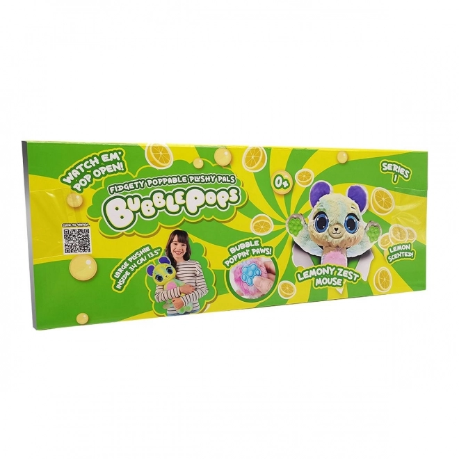Peluche Bubble Pops parfumée - Souris à l'écorce de citron