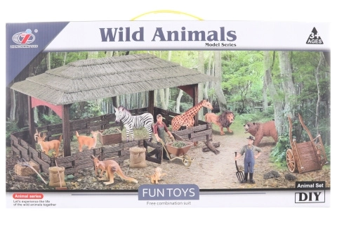 Ensemble de grands animaux d'Afrique