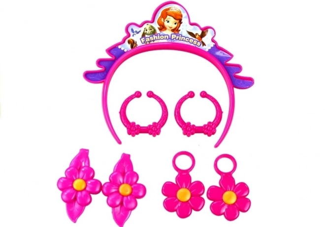Ensemble de boucles d'oreilles de Princesse dans une valise