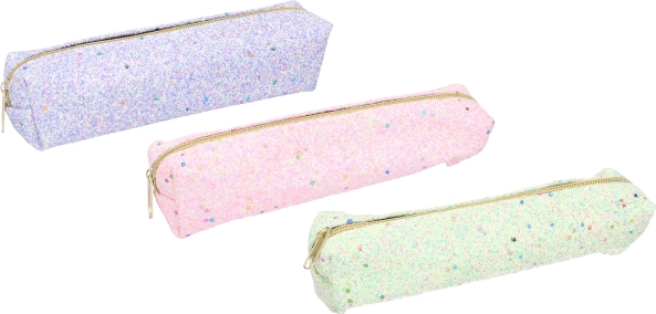 Trousse étui scintillante 20 × 4,5 × 4,5 cm