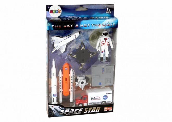 Ensemble de figurines spatiales Vaisseau spatial 8 pièces