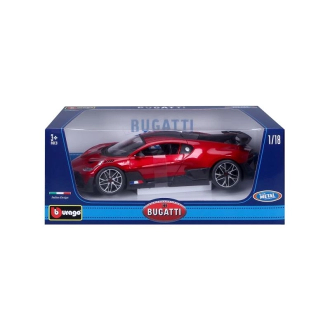 Modèle Bburago Bugatti Divo rouge 1:18