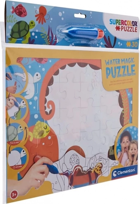 Puzzle avec peinture à l'eau Profondeurs de la mer 30 pièces