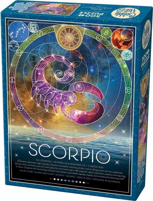 Puzzle COBBLE HILL Signe du zodiaque : Scorpion 500 pièces
