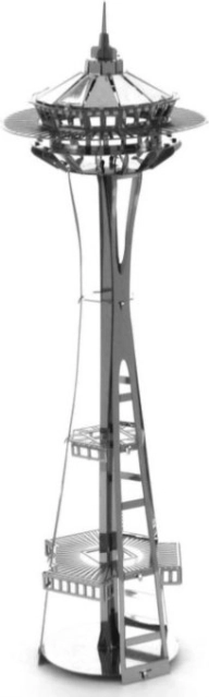 Maquette métallique 3D Seattle Space Needle