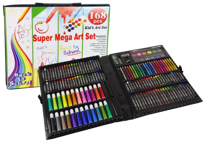 Kit de peinture créatif en valisette 168 pièces