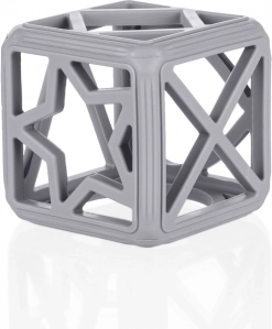 Anneau de dentition en silicone Square, Dove Grey