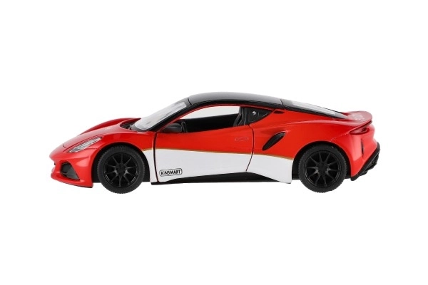 Auto Kinsmart Lotus Emira 1:38 métal/plastique 12,5cm 3 couleurs à rétrofriction 12pcs en boîte