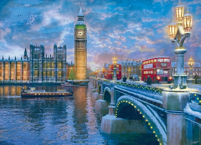 Puzzle La veille de Noël à Londres 1000 pièces