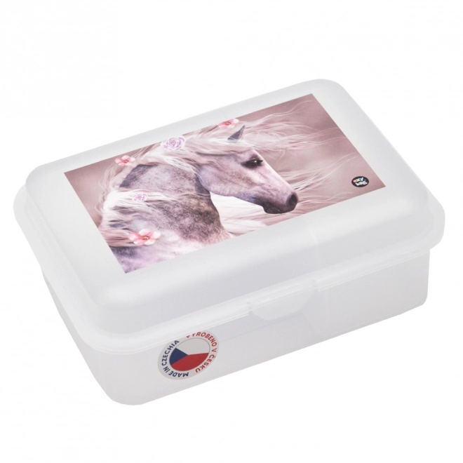 Boîte à goûter avec compartiment Cheval Romantique