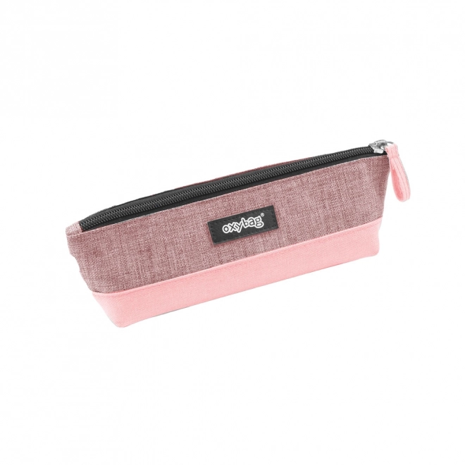 Trousse pour fournitures d'écriture rose pastel OXYBAG