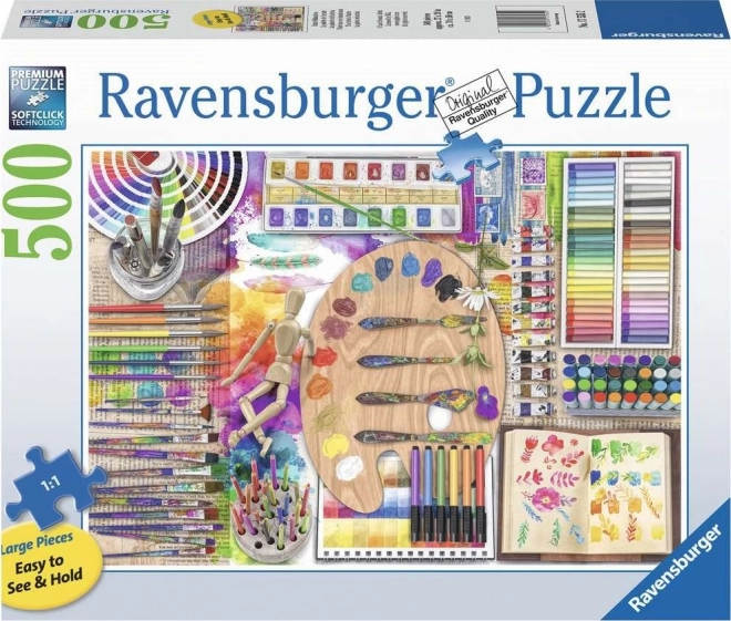 Puzzle Paleta d'artiste XXL 500 pièces RAVENSBURGER
