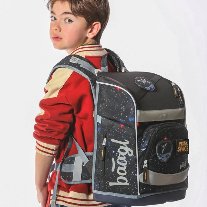Ensemble scolaire BAAGL : Zippy Plus Pixel Space - cartable, trousse, sac