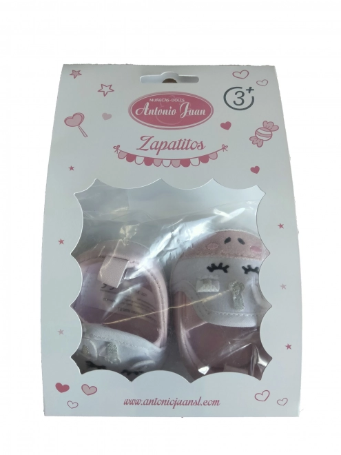 Antonio Juan 92004-6 Chaussures pour poupée - baskets roses avec licorne
