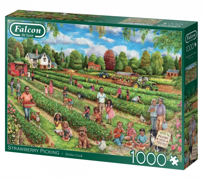Puzzle Récolte de fraises 1000 pièces