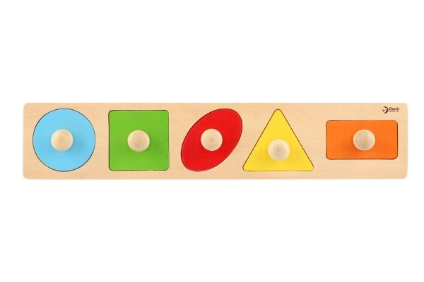 Puzzle encastrable en bois pour enfants - Formes Géométriques